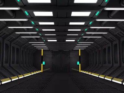 Sci Fi Interior 3D model