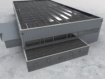 LOWS Hangar 5 Low-poly 3D model