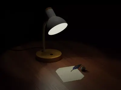 Desk Lamp Free 3D model