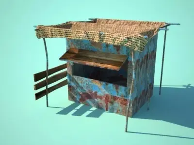 SHACK HUT HOVEL Free 3D model