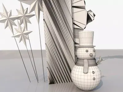 Cristmas Decorative Arch for Western Turism 3D model