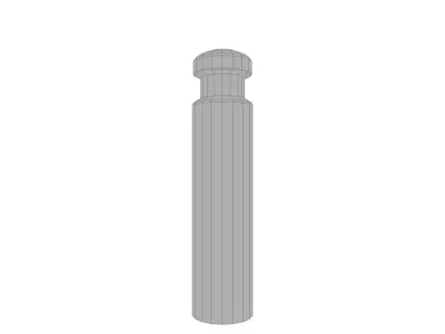 Bollards Collection Low-poly 3D model