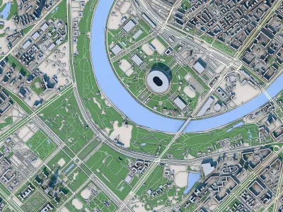 Moscow City Russia 3D model