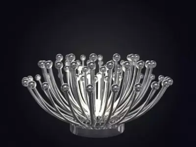 Madison Italian Bronze Floor Lamp 3D model