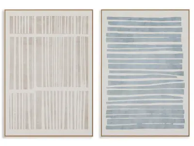 Abstract Painting Frame set 3D model 457
