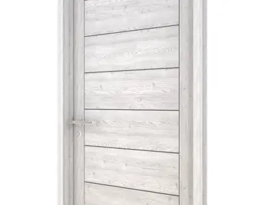 Door-031 wooden door 3D model