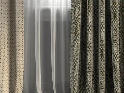Curtain Set 287 3D model