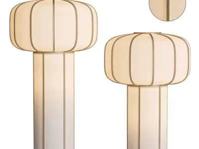 Kiku no Hana Floor Lamp by Time Stile 3D model