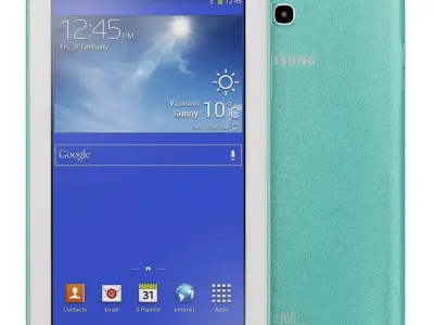 Samsung Galaxy Tab 3 Lite 7 0 3G blue 3D model