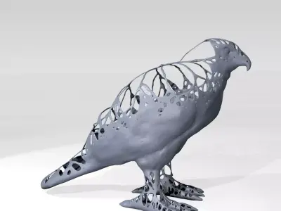 Hawk Dust Voronoi 3D model