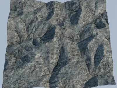 Mountainous Terrain 8 3D model