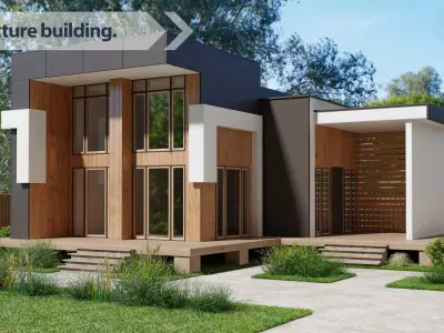 Architecture building 3D model 2