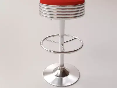 Bar Stool v3 3D model