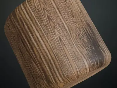 Antique High-Gloss Parquet Floor PBR Seamless Texture 2