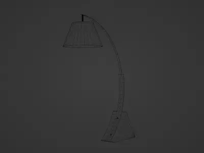 Floor Lamp Minimalist Low-poly 3D model