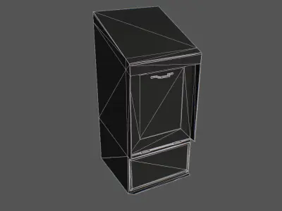 Vancouver Street News Stand Game Ready Prop Low-poly 3D model