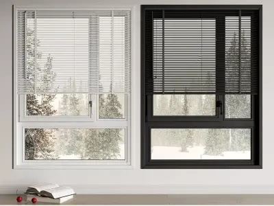 modern windows glass Sliding Architecture 3D model 21