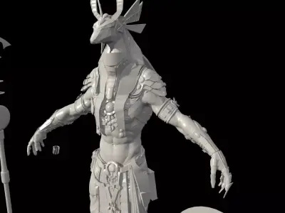 Anubis Hig poly Zbrush project 3D model