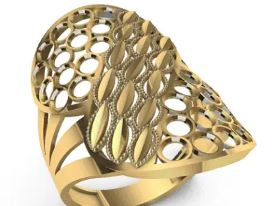 Modern rings 3D Print Models 11-14   23-28 3D print model