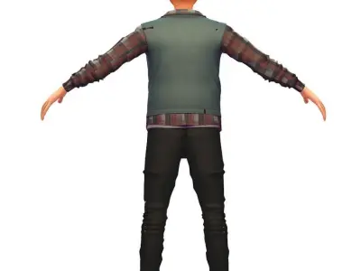 Cartoon High Poly Subdivision Avatar 014 Low-poly 3D model