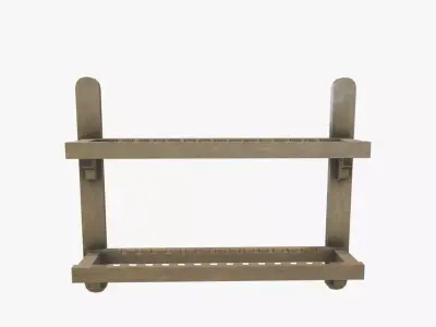 Medieval Plate Holder V03 Low-poly 3D model