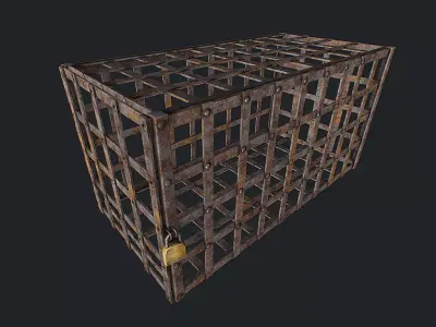 Cage pbr Low-poly 3D model