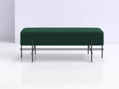 TS Pouf Rectangular Free 3D model