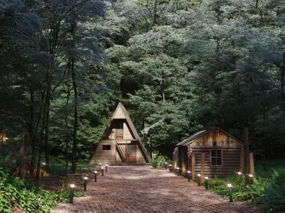 Forest Cabin 3D model