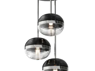 Brando 3 Light Pendant by VILLA LUMI 3D model