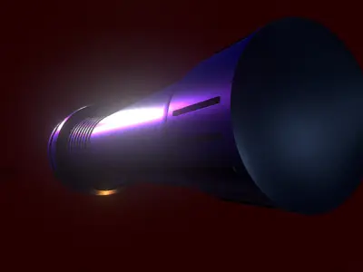 Flashlight 3D model Low-poly 3D model