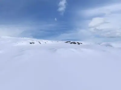 Snow Mountain 05 Low-poly 3D model