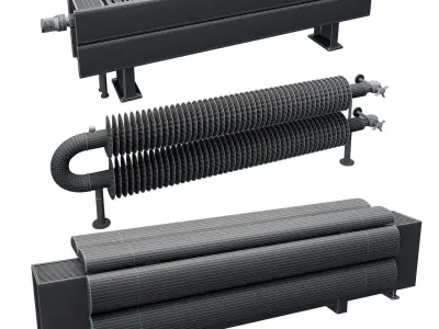 Radiators heat exchangers 3D model