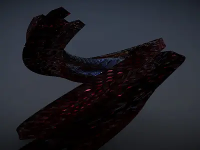 Curved Futuristic Building 3D model