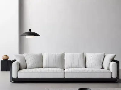 Industrial Living Interior scene 3D model