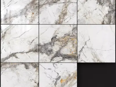 Yurtbay Seramik Invisible Marble Grey 600x600 3D model