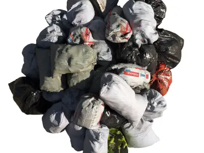 Ultra realistic pile of Garbage 3D model