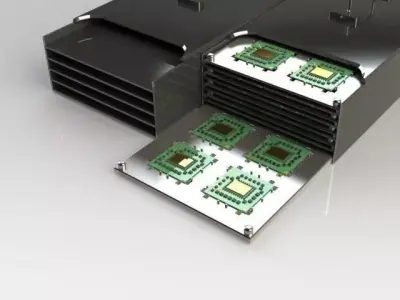 Microprocessor Carrier Design Free 3D model