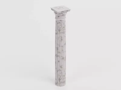 Doric Column V1 - Sturdy Classical Pillar 3D model