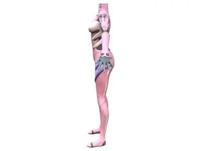 Droid Body Full Suit Low-poly 3D model