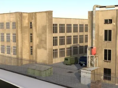 industrial plant 3D model