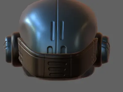 Helmet plastic mask protection 3D model Low-poly 3D model