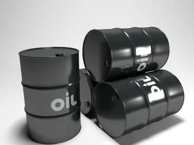 Full Barrels Collection Low-poly 3D model