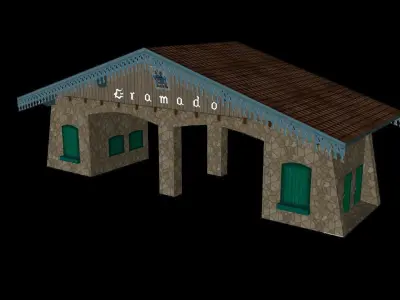 Low Poly Buildings PACK Low-poly 3D model purchase