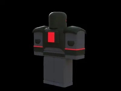 Roblox sci fi soldier Low-poly 3D model