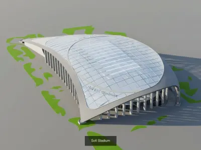 USA Stadiums 3D Model Pack