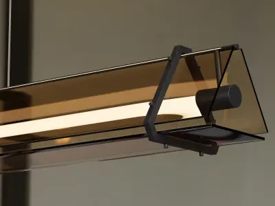 Hanging luminaires HAGA LONG by Lampatron 100cm and 130cm 3D model