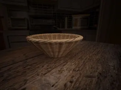 Wicker Basket 3D model