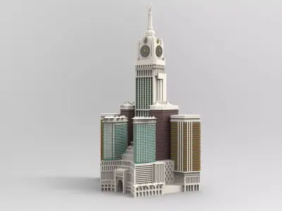 3D Design of Makkah Royal Clock Tower Abraj Al-Bait 3D print model