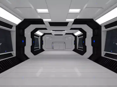 Sci Fi Interior 3D model 73