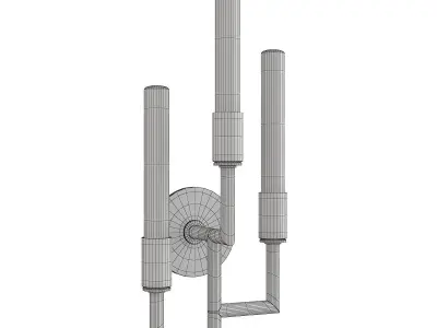 Hudson Valley Angler Wall Sconce Low-poly 3D model